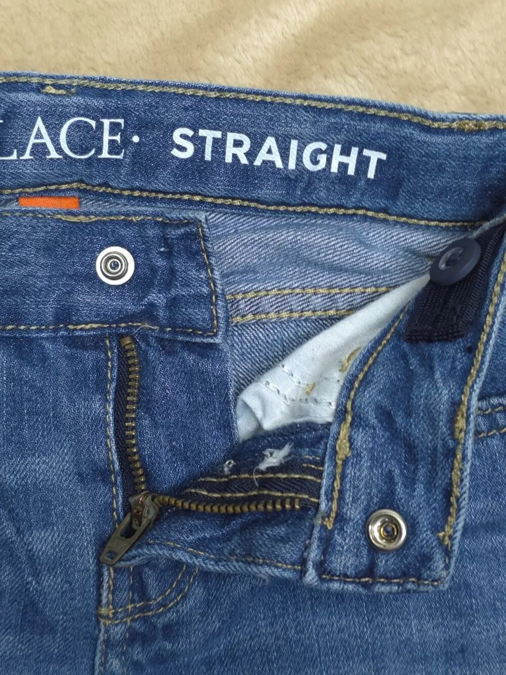 The Children Place Straight Jeans Size 5S Lot of 2 Blue Denim Boys 100% Cotton